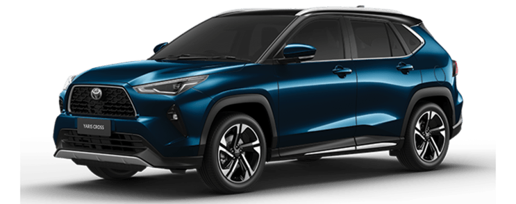 toyota yaris cross xanh nóc đen