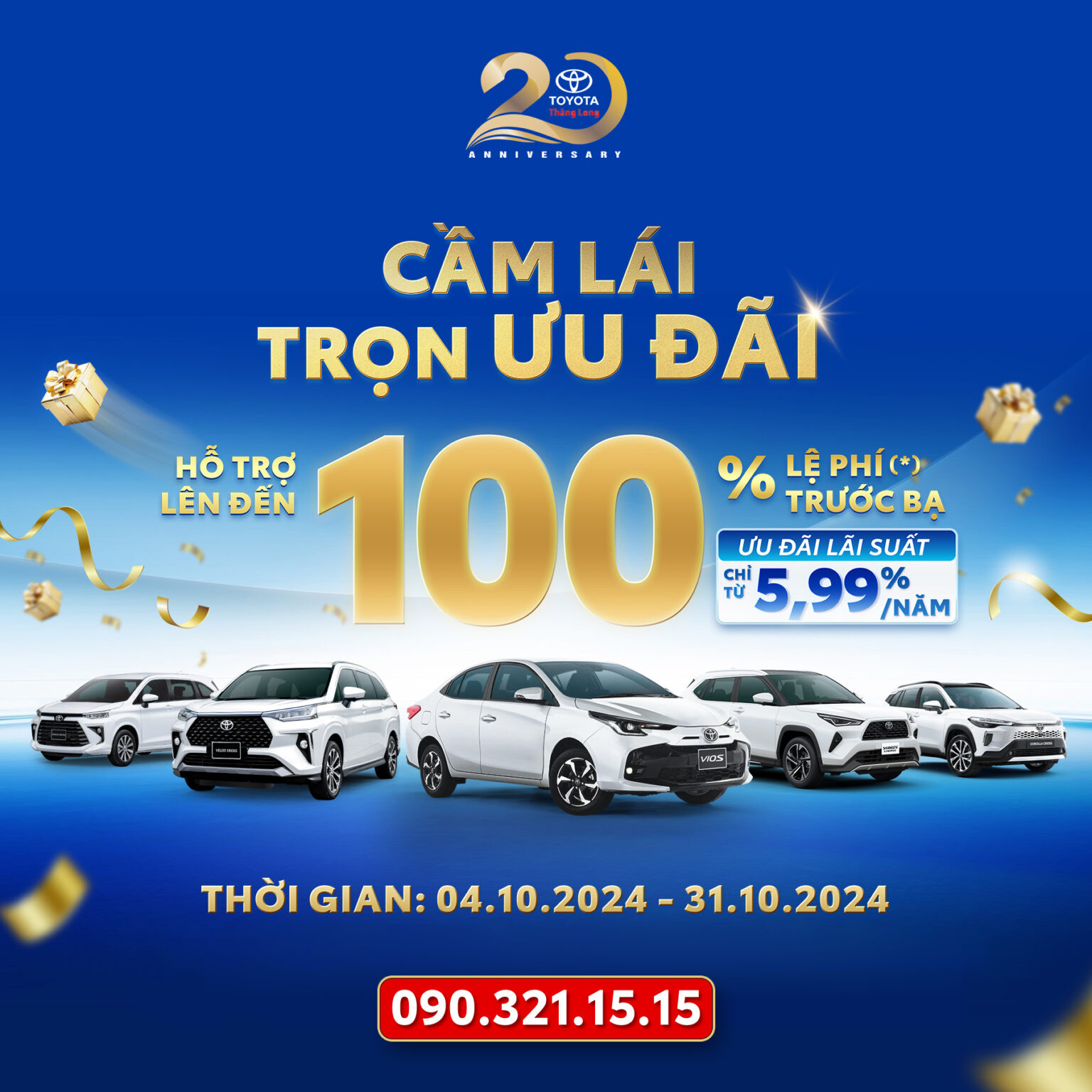 Cầm lái trọn ưu đãi cùng Toyota Thăng Long