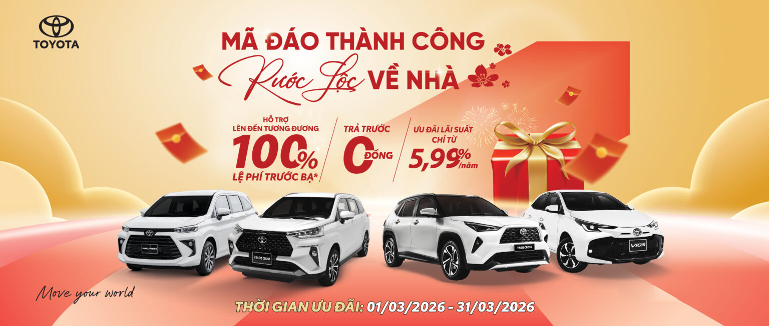 Chương trình khuyến mại Toyota Thăng Long tháng 3 2026