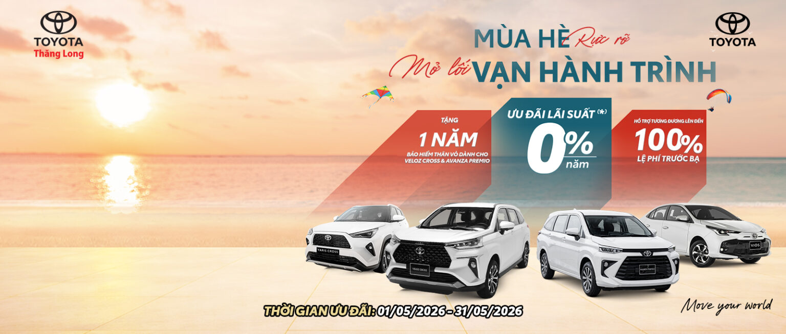 Khuyến mại Toyota Thăng Long tháng 5 năm 2026