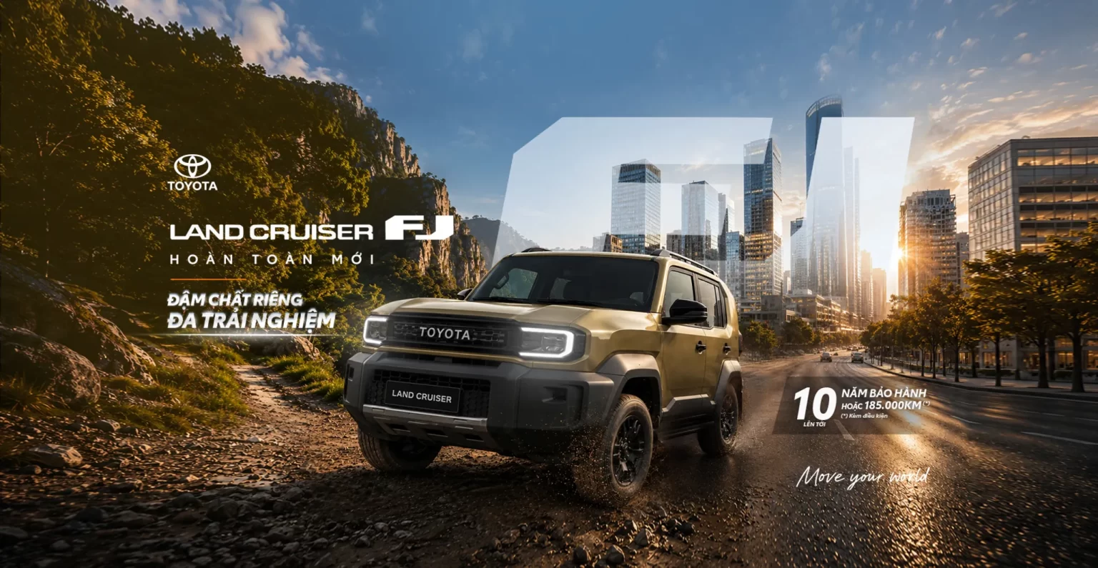 Banner land Cruiser FJ Toyota Thăng Long 316 Cầu Giấy
