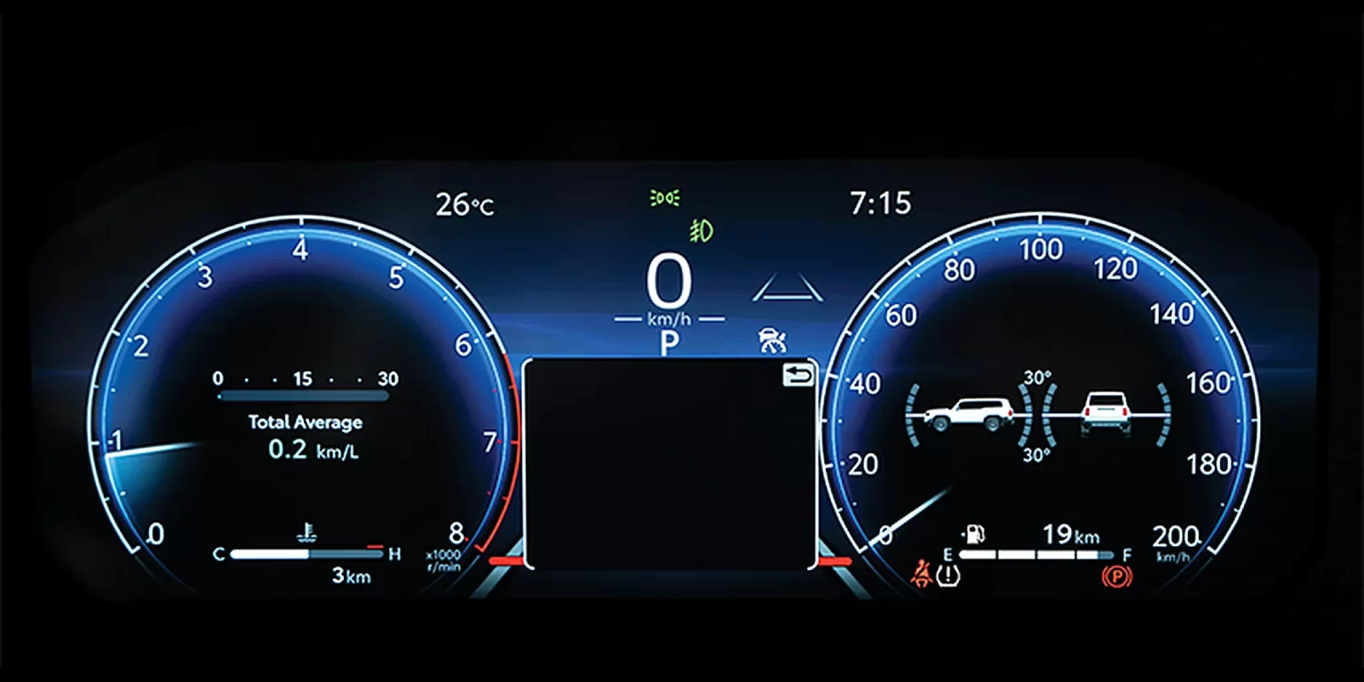 Land Cruiser Hybrid nội thất bảng đồng hồ